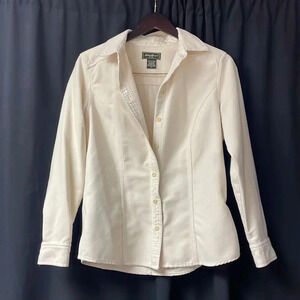 Cream Eddie‎ Bauer Button Up M